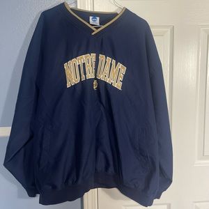 Men’s Vintage navy Norte Dame windbreaker 2XL